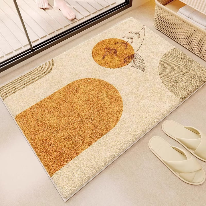 Contemporary Abstract Bath Rug Kalsten