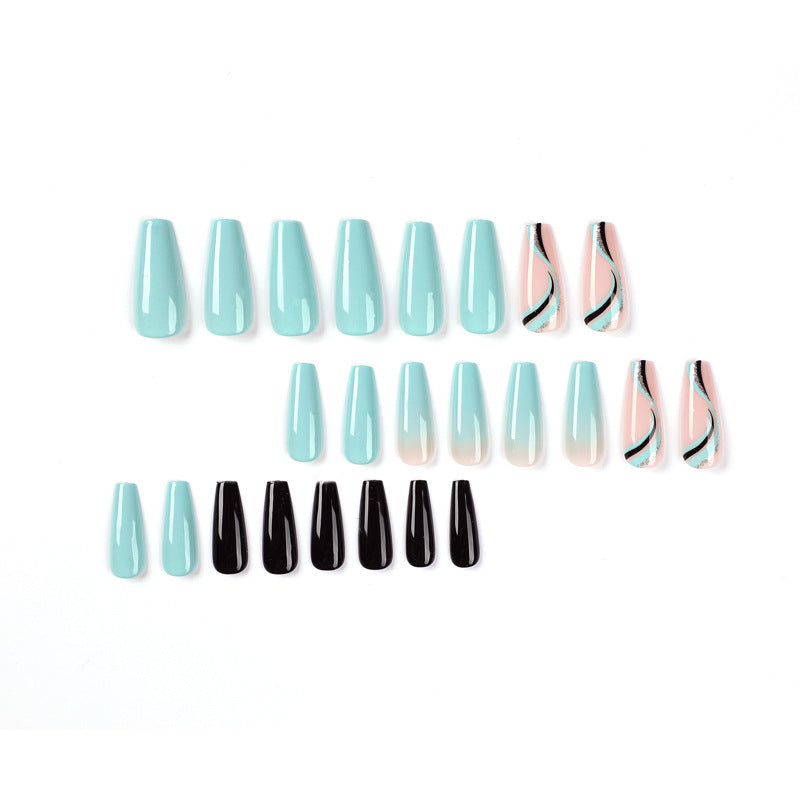 Artistic Gel Nail Extensions in Modern Design Kalsten