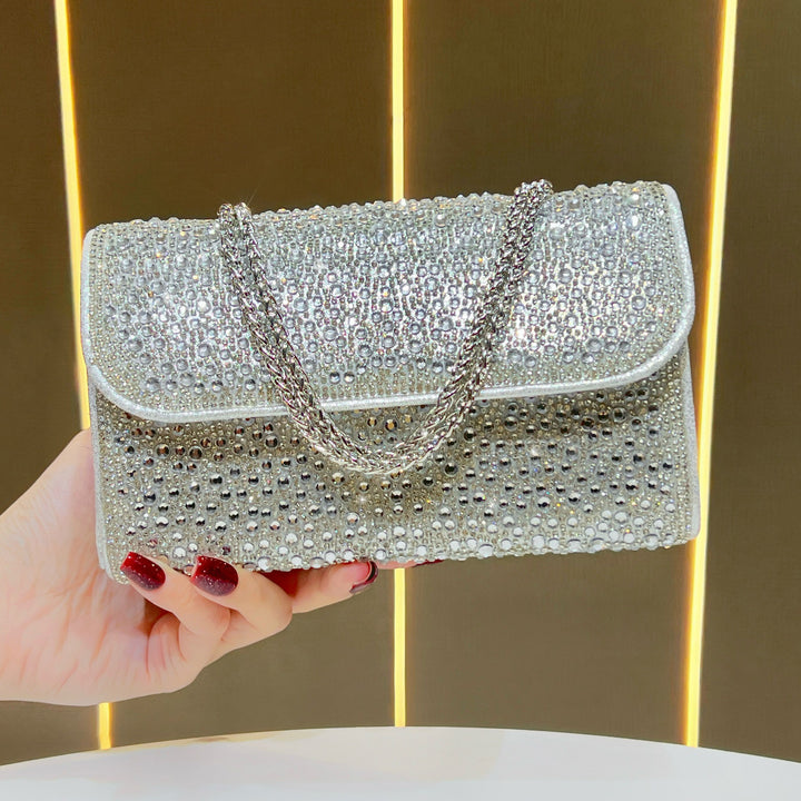 Rhinestone-Encrusted Evening Clutch