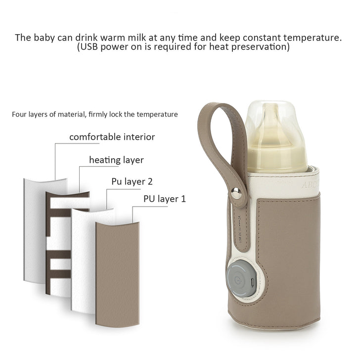 Elegant and Functional Bottle with Leather Sleeve Kalsten