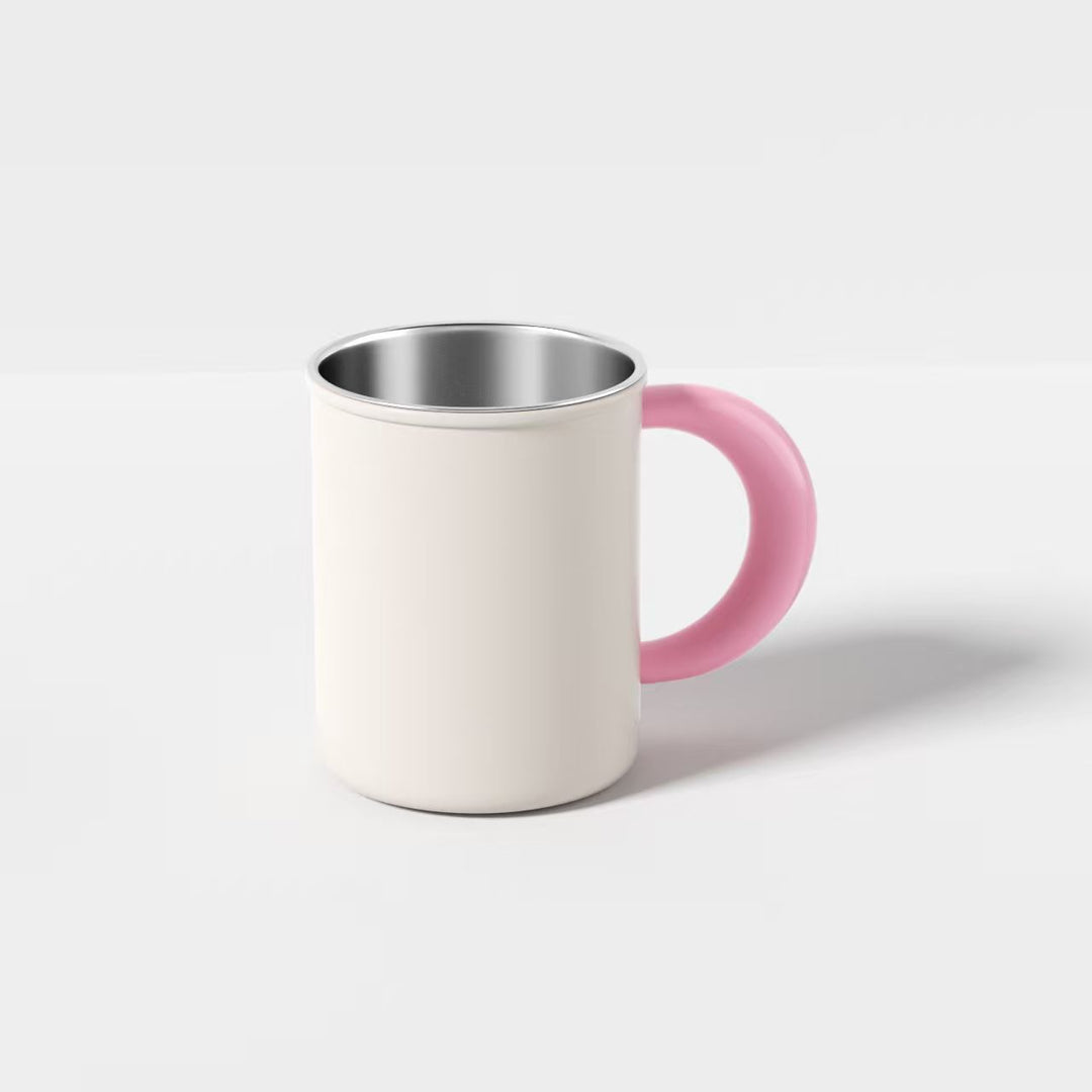 Stainless Steel Coffee and Tea Cup with Ergonomic Handle Kalsten