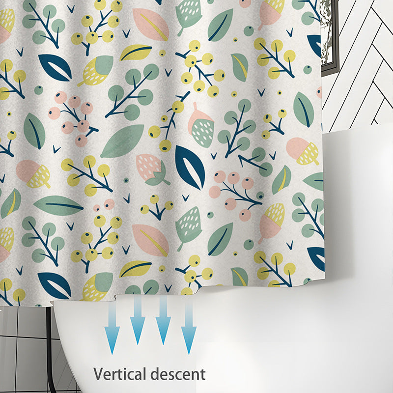 Floral Print Shower Curtain Kalsten