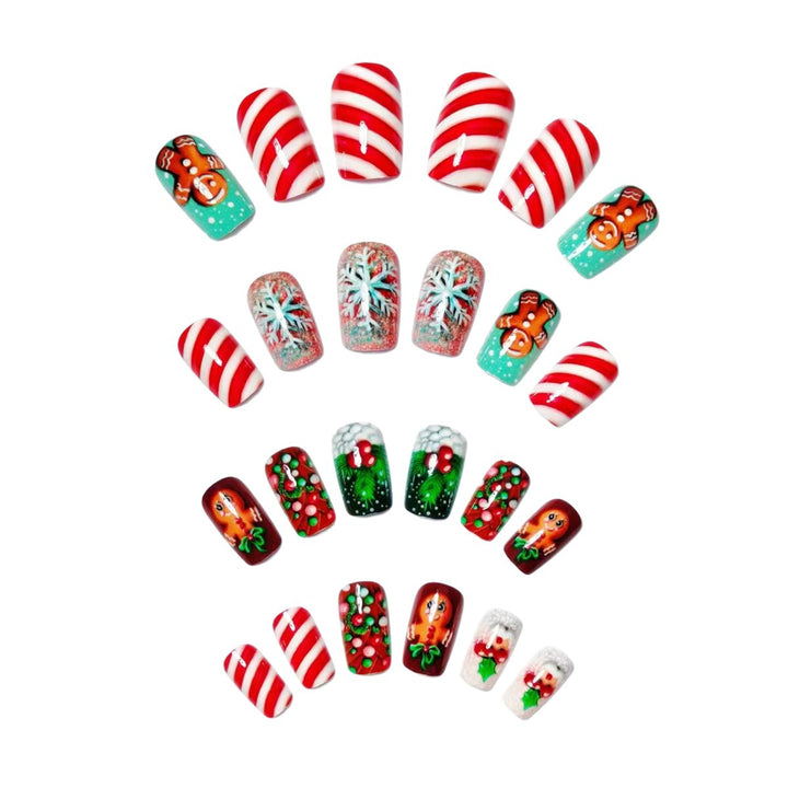 Gingerbread-Themed Nail Art Kalsten
