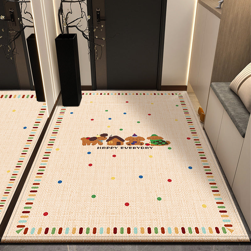 Children's Playful Circus-Themed Area Rug