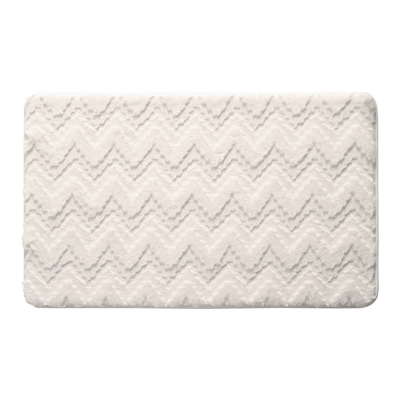 Chevron Pattern Memory Foam Bath Mat Kalsten