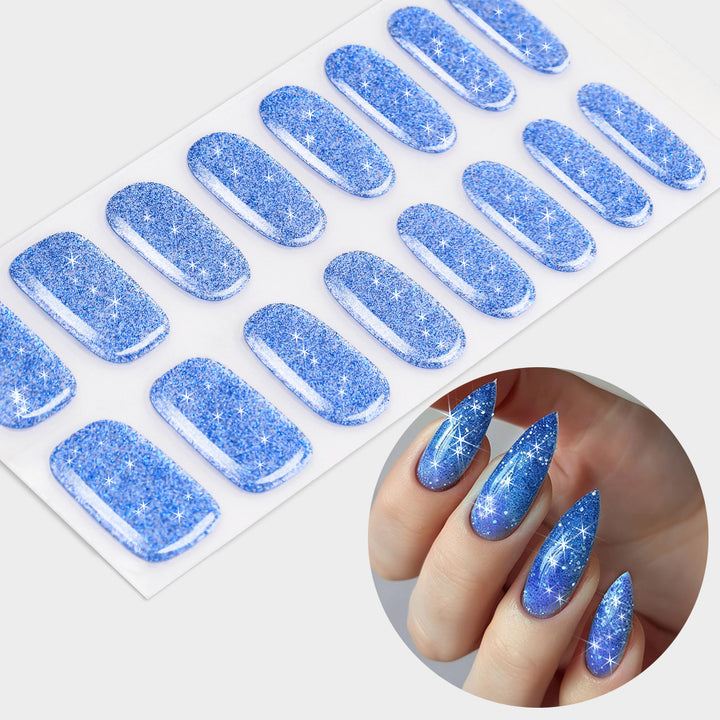 Glittering Gel Nail Wraps