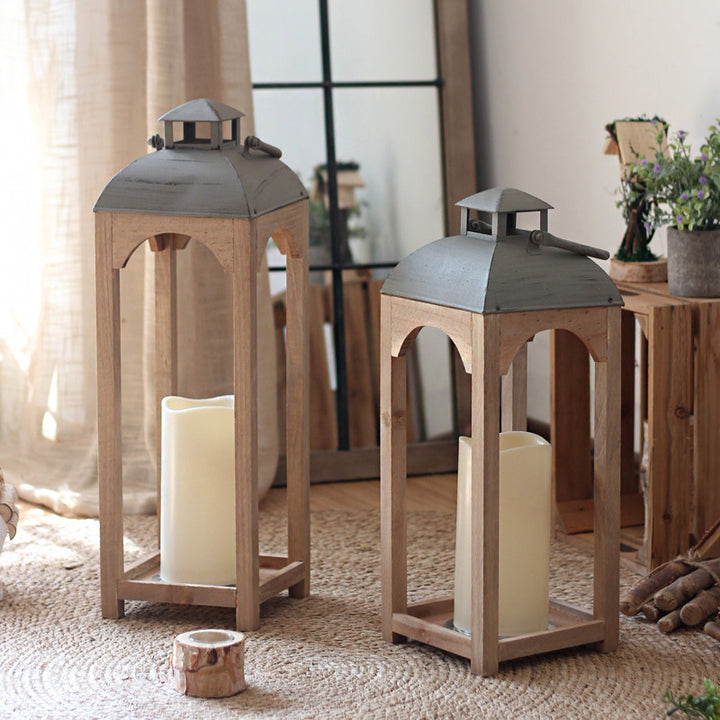 Decorative wooden lantern Kalsten