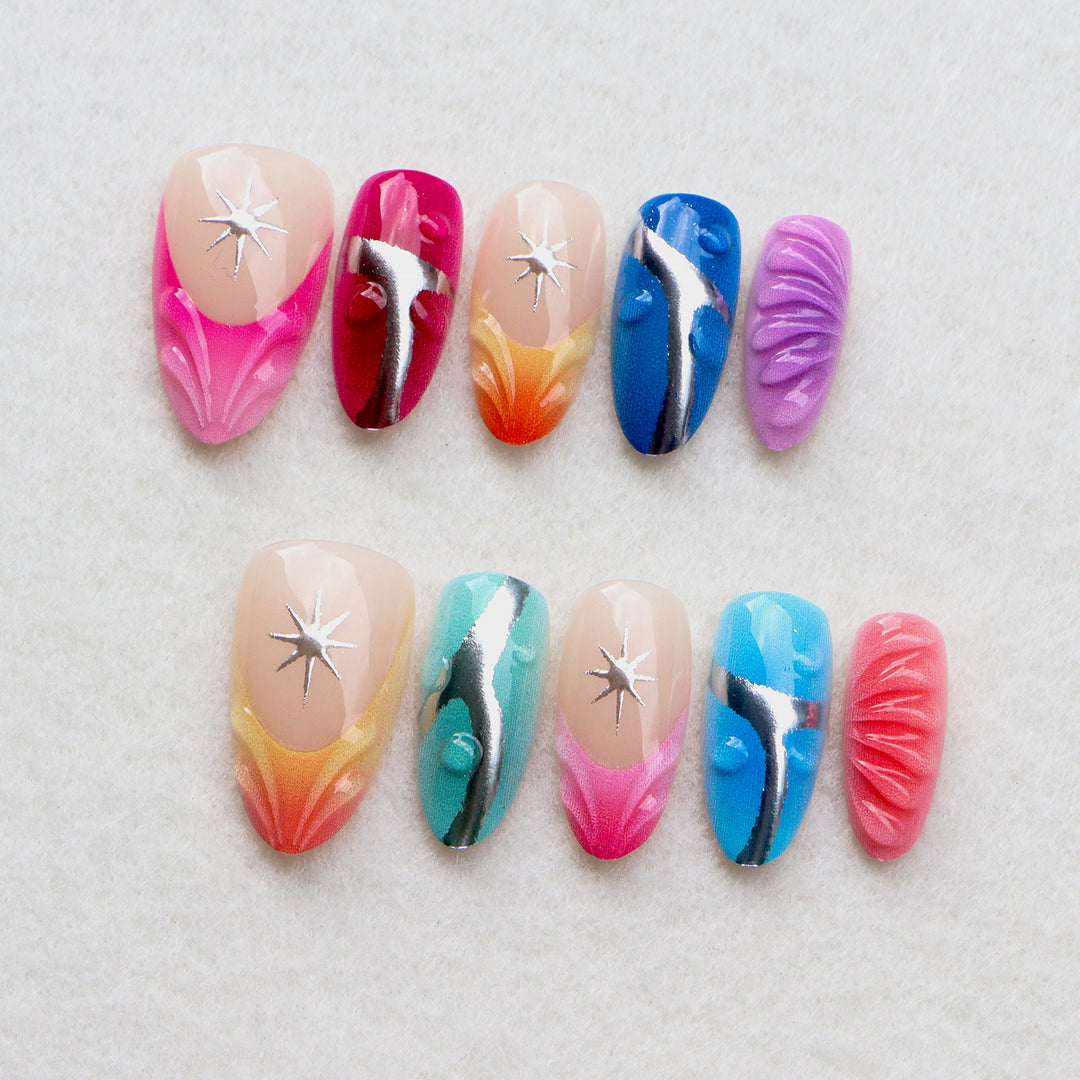 Creative Gel Art Press-On Nail Set