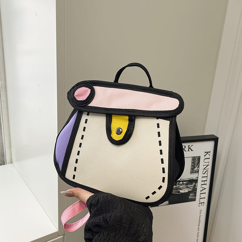Trendy Cartoon-Style Mini Backpack Kalsten