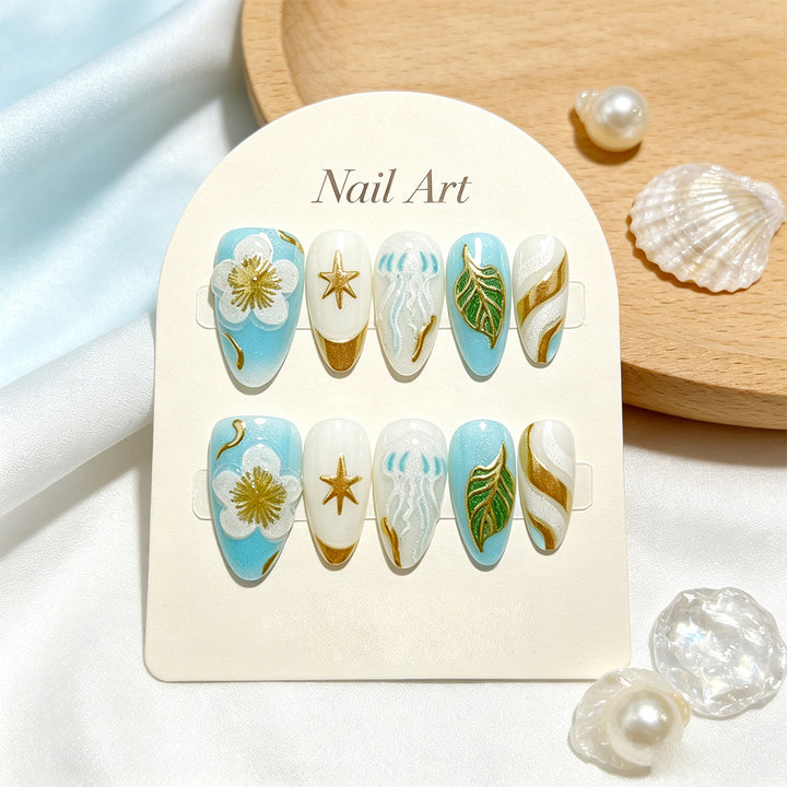 Decorative Acrylic Press-On Nail Art Collection