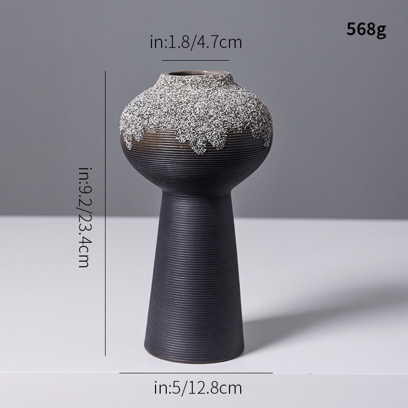 Decorative Textured Ceramic Vase Kalsten