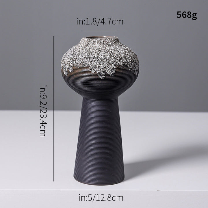 Decorative Textured Ceramic Vase Kalsten