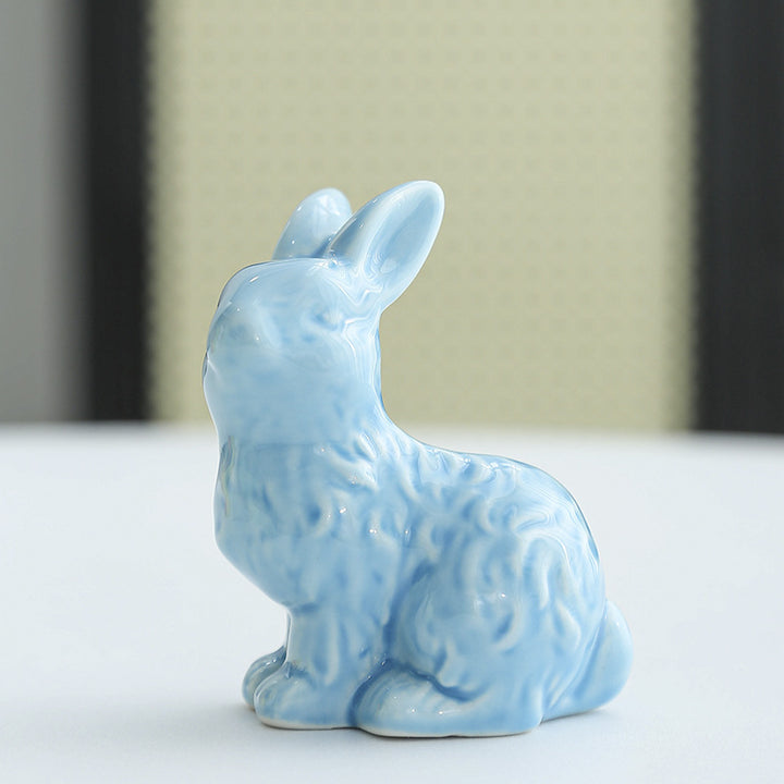 Whimsical Ceramic Rabbit Sculpture Kalsten