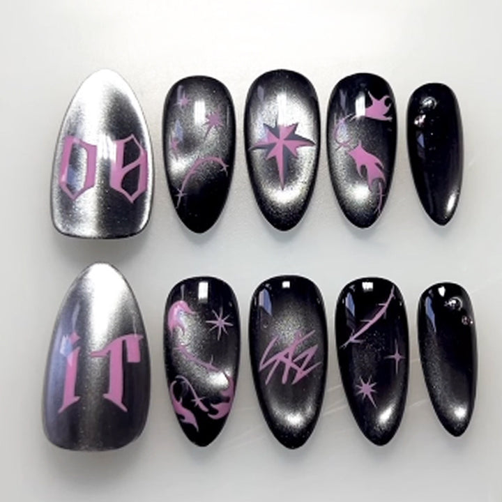 Artistic Themed Press-On Nail Set Kalsten