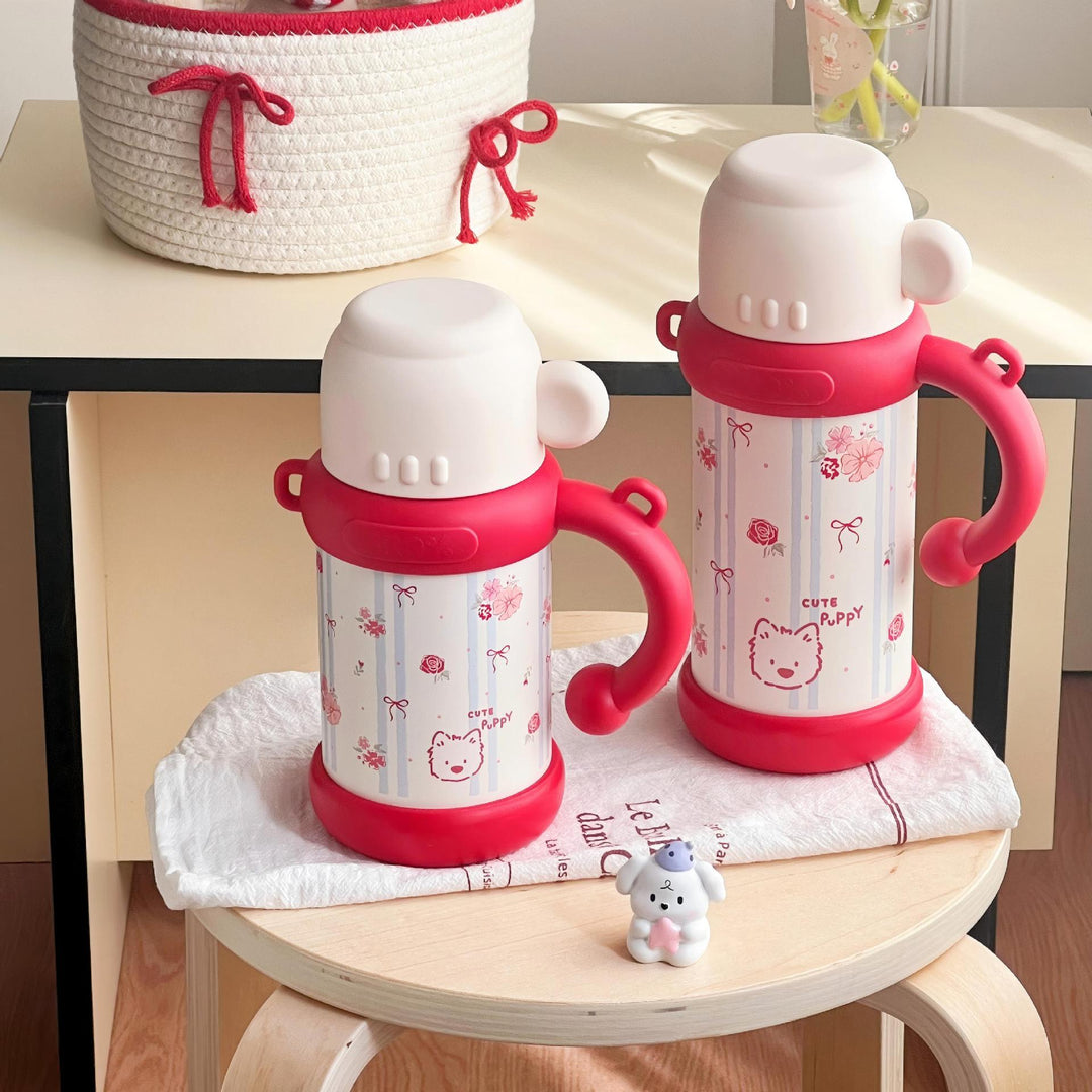 Ladies Insulated Floral Pattern Thermos Bottle Kalsten