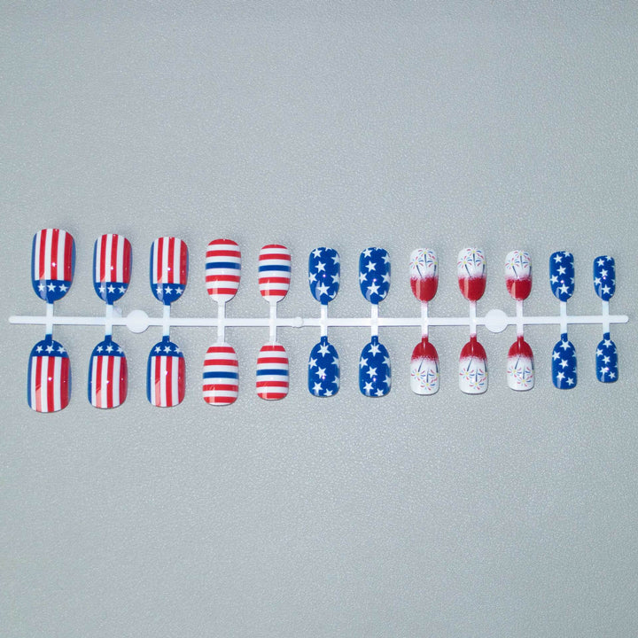 Patriotic Themed Nail Art