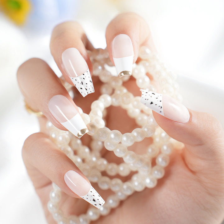 French Tip Decorative Nail Set Kalsten