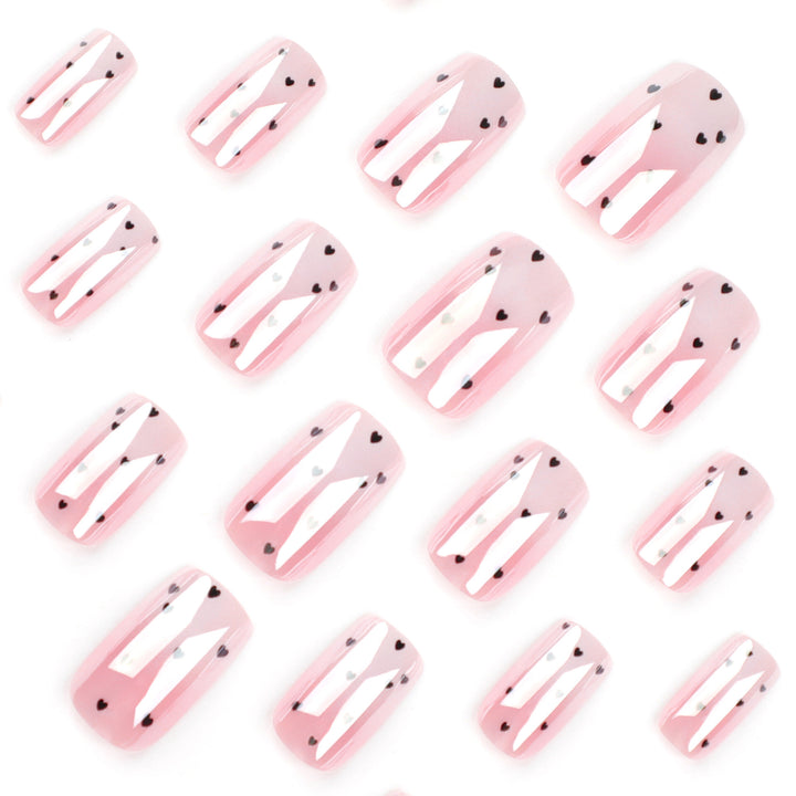 Artificial Nail Art with Heart Design Kalsten