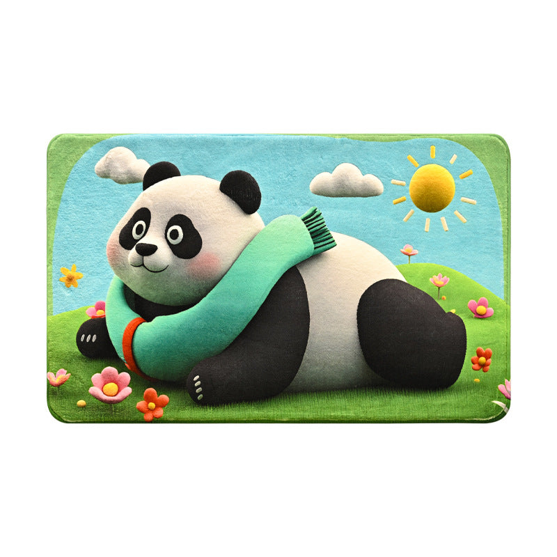 Cartoon Panda Bath Mat Kalsten