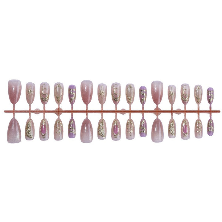 Artificial Nail Set with Elegant Accents Kalsten