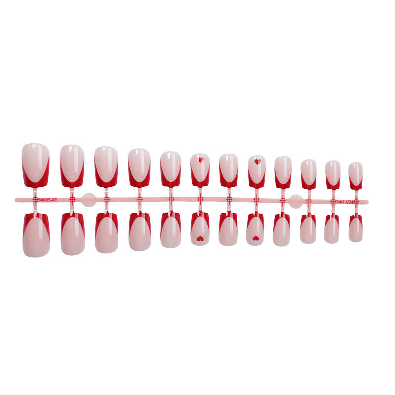 Elegant Heart Design Press-On Nails Kalsten