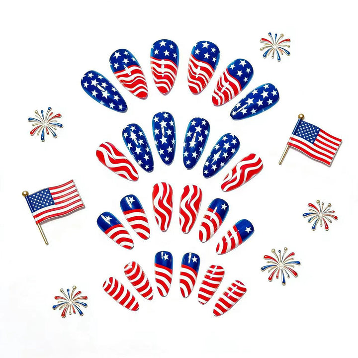 Patriotic Nail Art Kalsten
