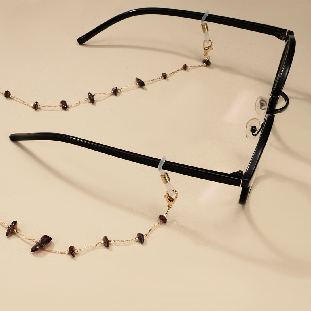 Multi-Color Stone Chain Necklace kalsten