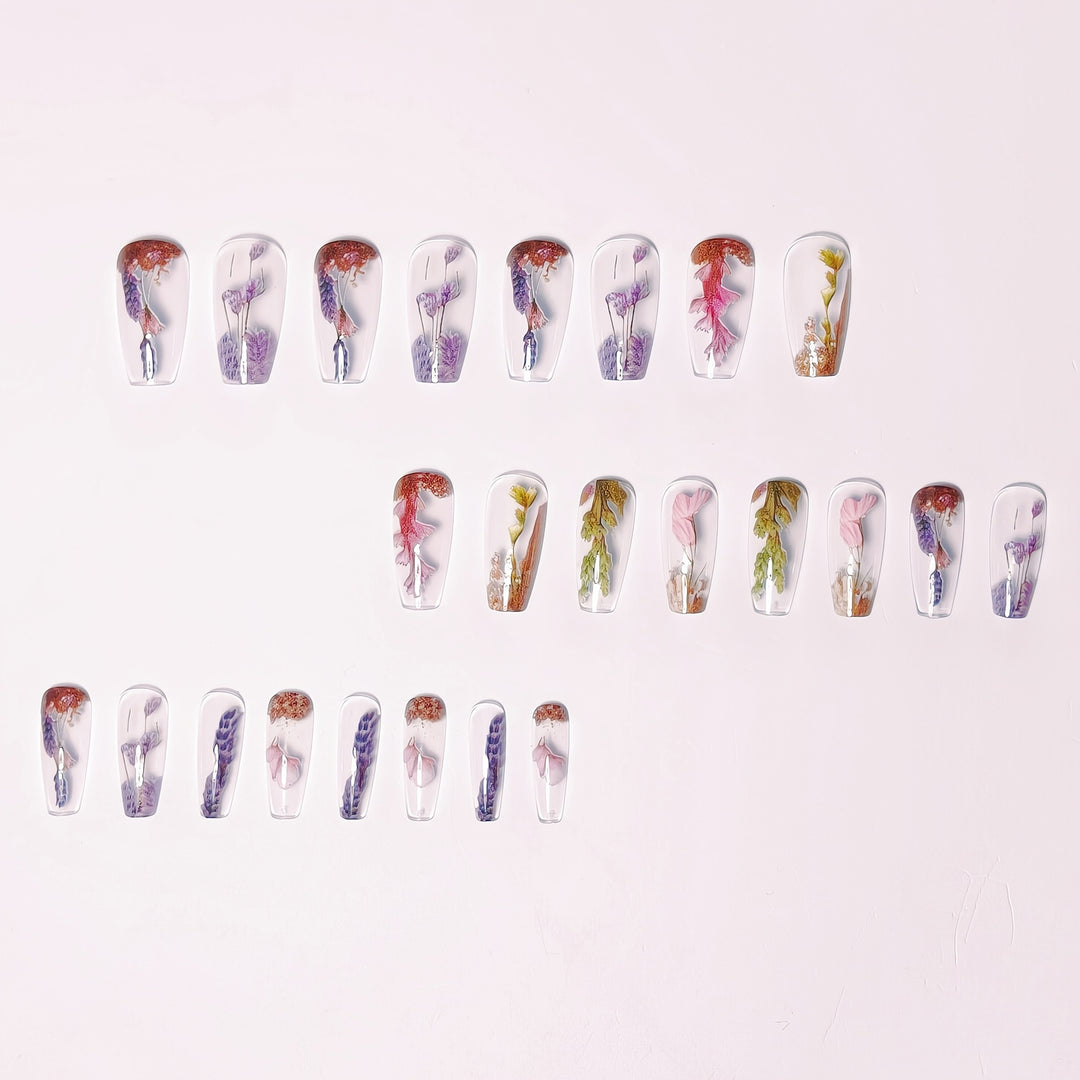 Floral Dipped Nail Art Kalsten