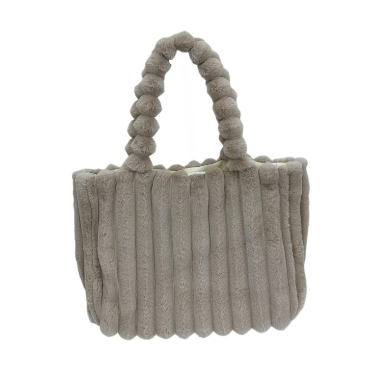 Plush Faux Fur Tote Bag