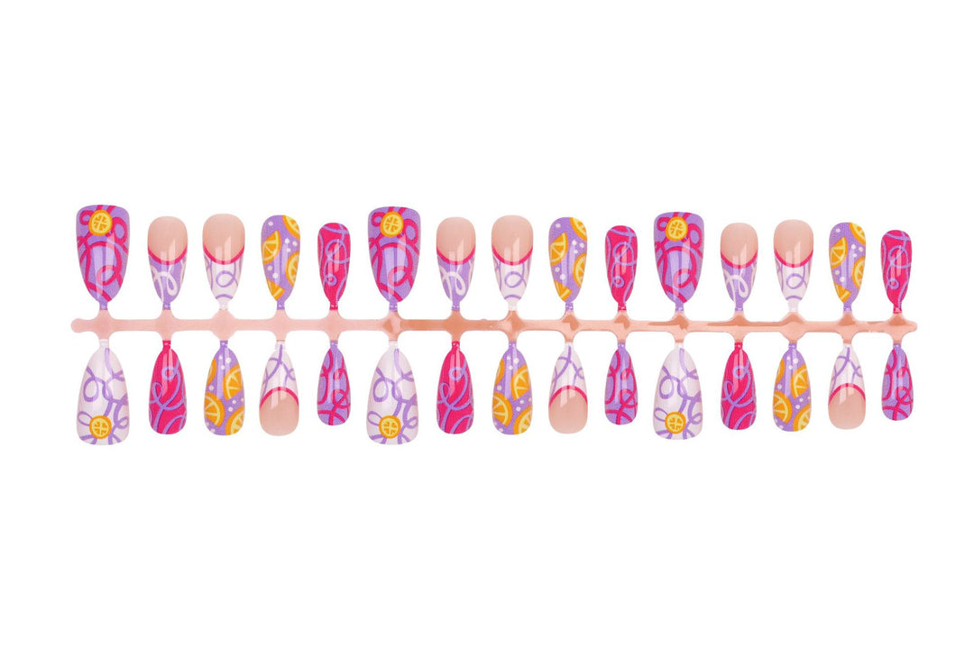 Artificial nail set with colorful and creative designs Kalsten