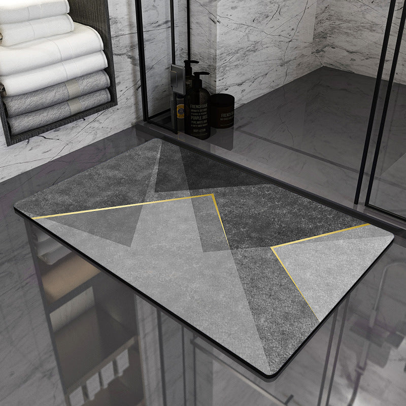 Modern Geometric Bathroom Mat