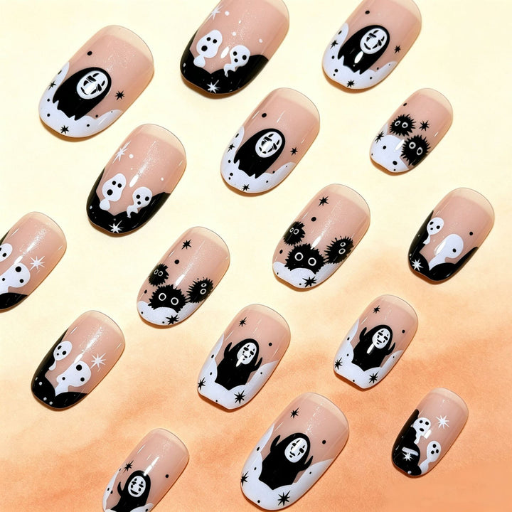 Halloween-Themed Fun Press-On Nail Art Kalsten
