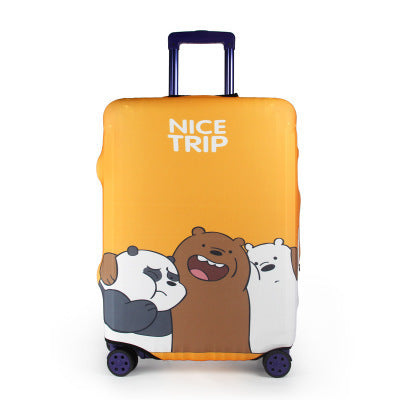 Women's Soft Shell Suitcase with Art Design Kalsten