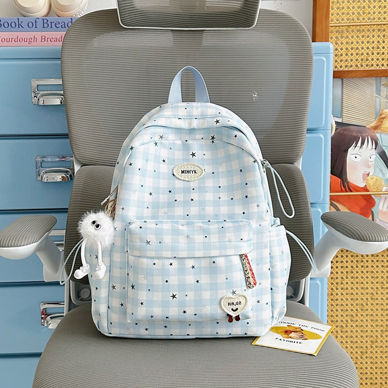 Stylish Checkered Mini Backpack Kalsten