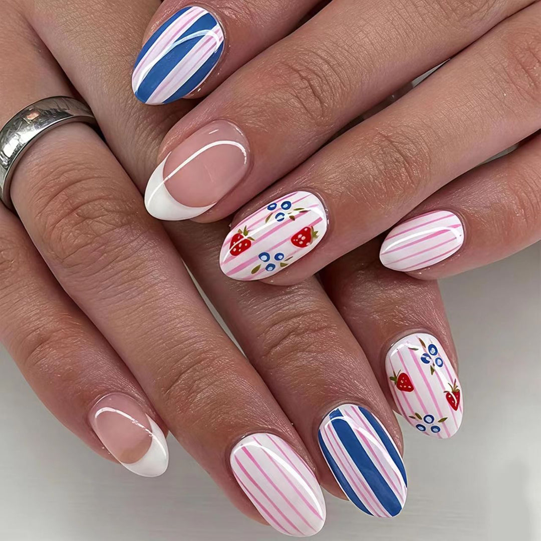 Decorative Press-On Nail Set 1790738838
