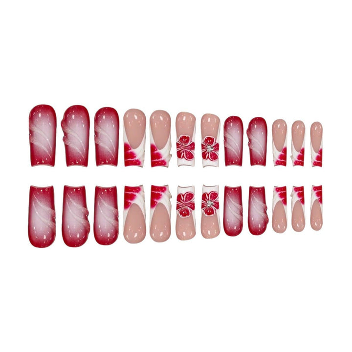 Floral Accent Nail Art Extensions Kalsten