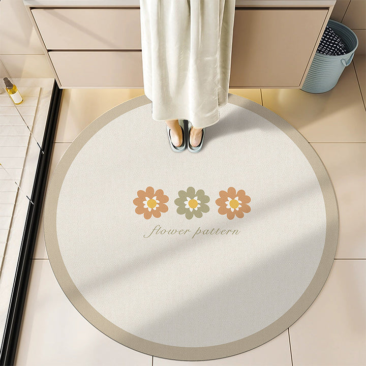 Round Decorative Bath Mat Kalsten