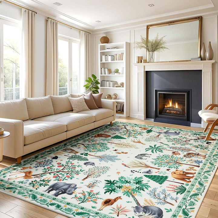 Nature-Inspired Decorative Area Rug
