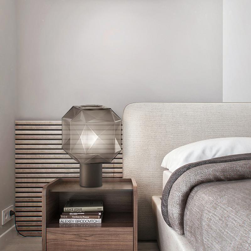 Geometric Glass Table Lamp