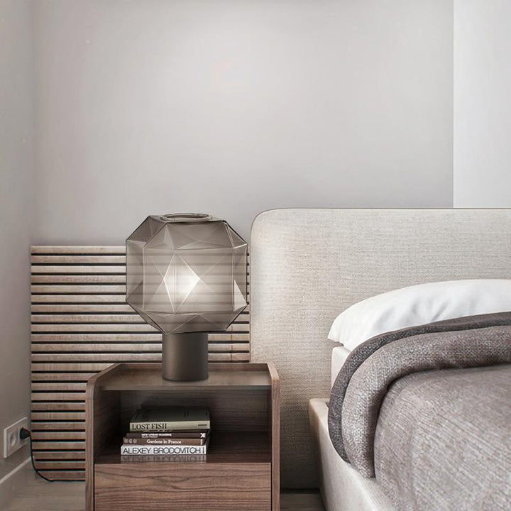 Geometric Glass Table Lamp