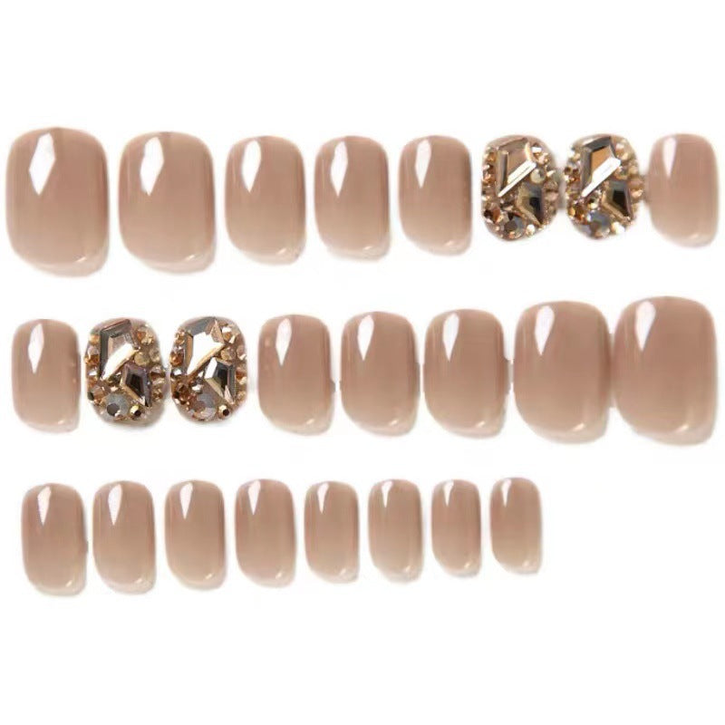 Premium Rhinestone-Embellished Press-On Nail Set