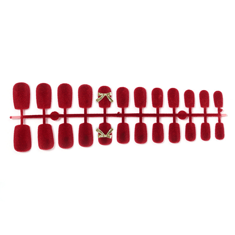 Velvet Press-On Nail Set Kalsten