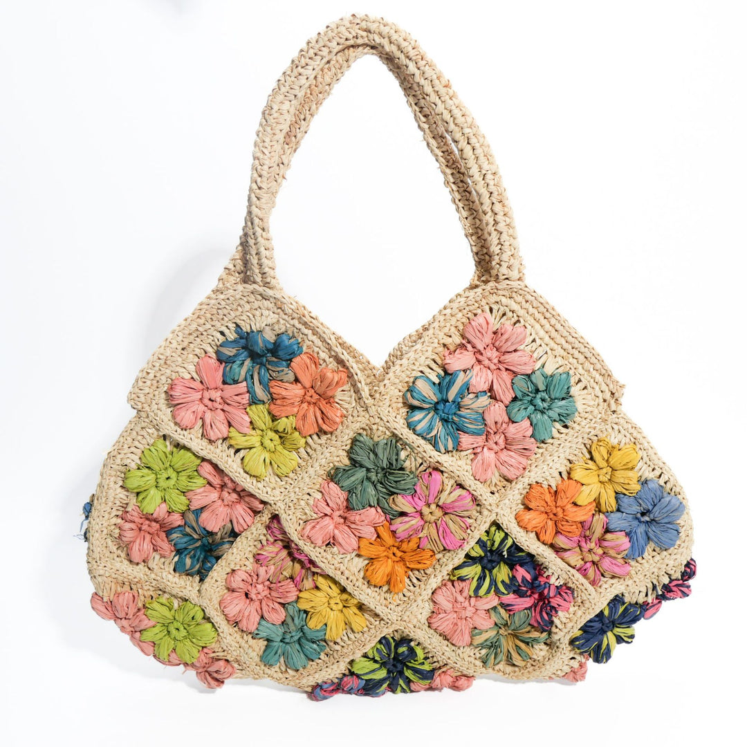 Macrame Bag with Floral Pattern Kalsten