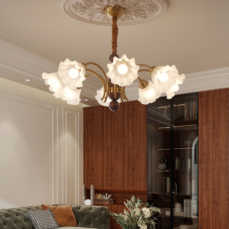 Vintage-Inspired Floral Chandelier