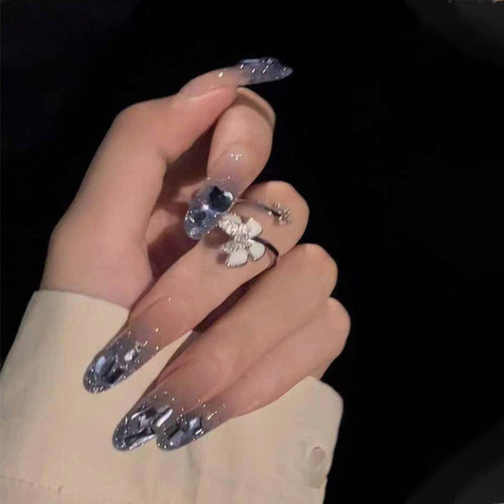 Gel Effect Press-On Nails with Unique Design