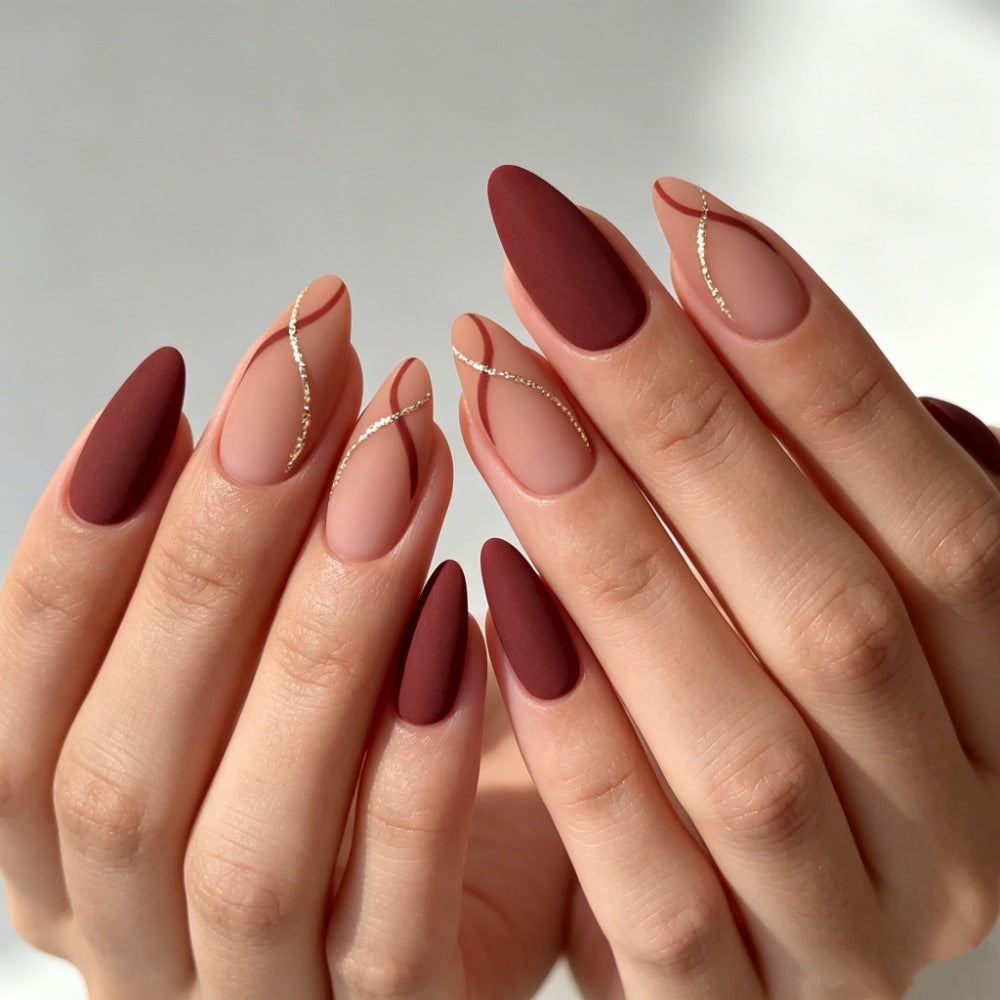 Elegant Stiletto Press-On Nail Art