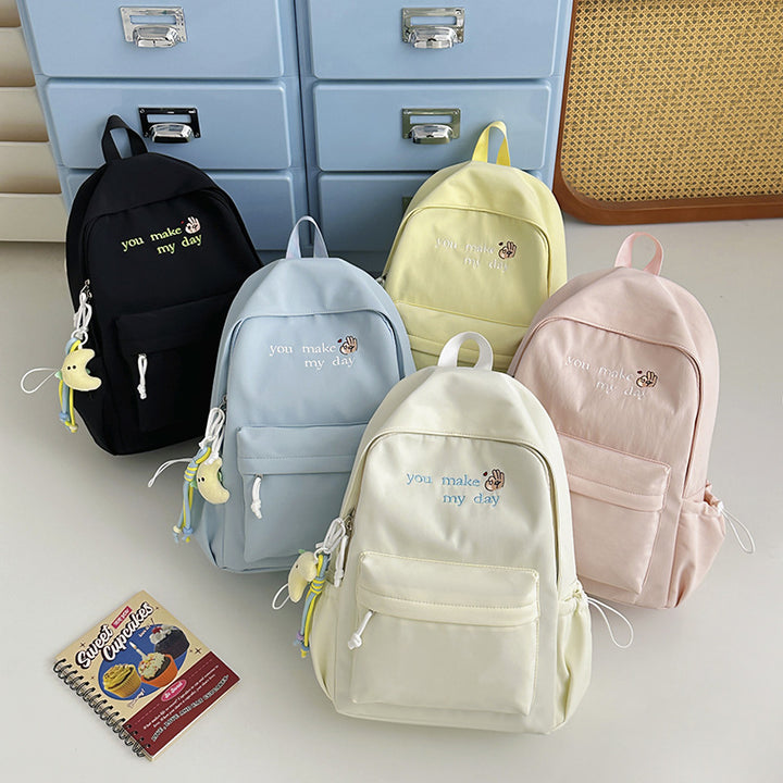 Casual Embroidered Mini Backpack Kalsten