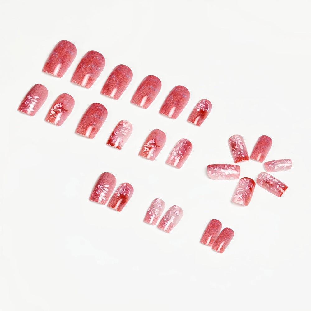 Artificial nails in elegant floral design Kalsten