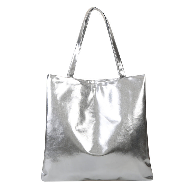 Glossy Metallic Tote Bag