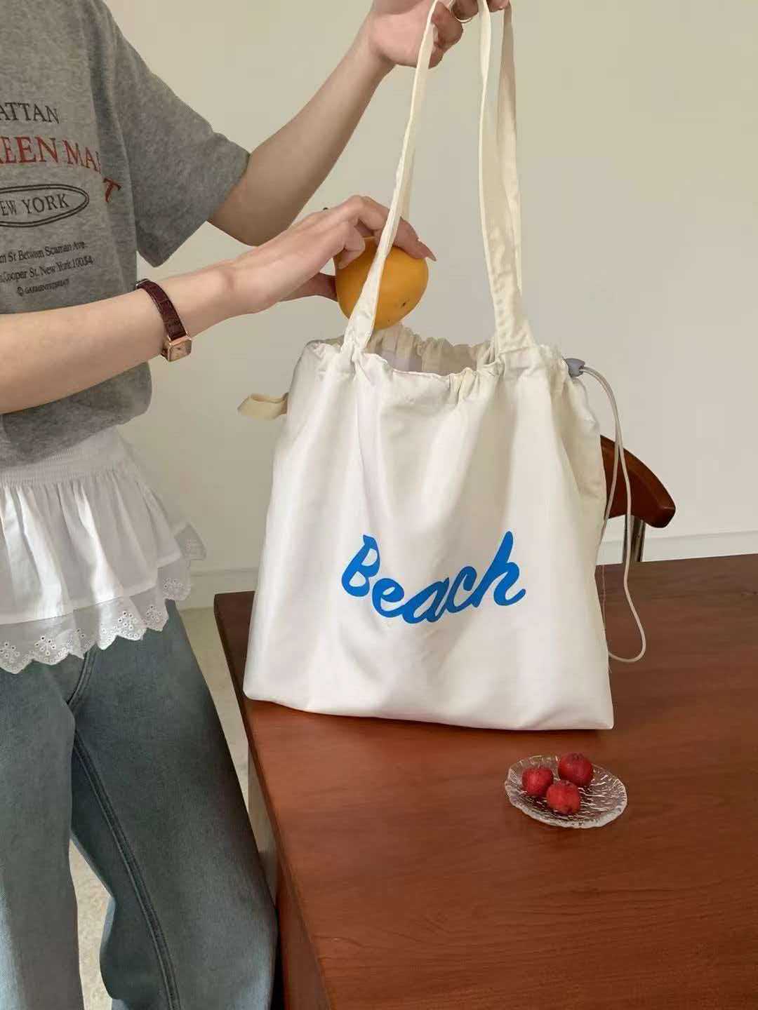 Cute Dog Embroidered Tote Bag Kalsten